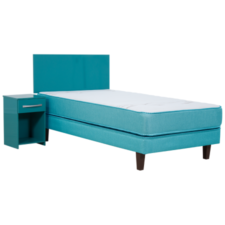 Combo Cama Turquesa 1.5 plaza + Set Ranco