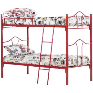 Camarote Monte 1.5 plazas Rojo + 2 colchones + Textil